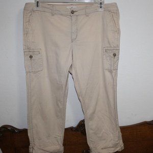 Vintage Hollister HCO Khaki Cropped Pants Size 11